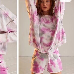 Free people tie dye Kelly washed set